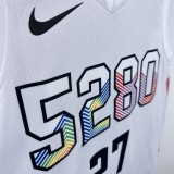 24-25 Nuggets MURRAY #27 White City Edition Top Quality Hot Pressing NBA Jersey