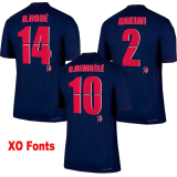 25-26 PSG Black XO Special Edition Player Version Training shirts