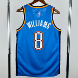 22-23 OKC Thunder WILLIAMS #8 Blue Top Quality Hot Pressing NBA Jersey