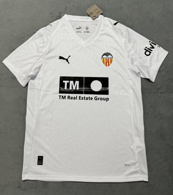 25-26 Valencia Home Fans Soccer Jersey*带广告