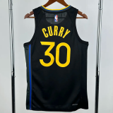 24-25 WARRIORS CURRY #30 Black Top Quality Hot Pressing NBA Jersey (Trapeze Edition) 飞人版