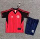 25-26 Flamengo Red Casual Edition Kids Baseball Jersey 1:1 Thai Quality
