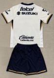 25-26 Pumas UNAM Home Kids Soccer Jersey