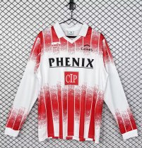1991-1992 AS Cannes Home Retro Long Sleeve Soccer Jersey