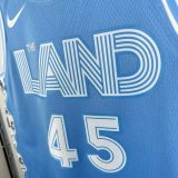 24-25 Cleveland Cavaliers MITCHLL #45 Light blue City Edition Top Quality Hot Pressing NBA Jersey