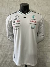 2025 F1 Benz New Pattern Long Sleeve Racing Suit 长袖