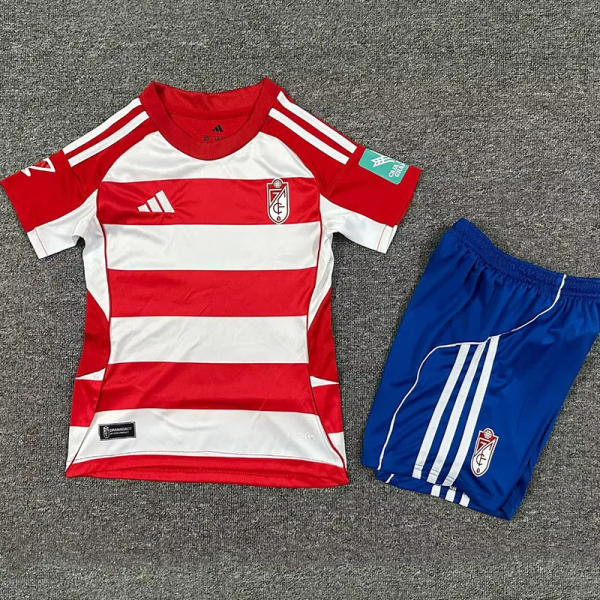 25-26 Granada Home Kids Soccer Jersey 1:1 Thai Quality