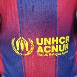 25-26 BAR Home Player Version Soccer Jersey