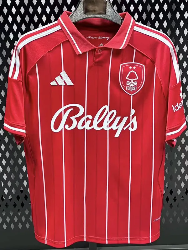 25-26 Nottingham Forest Home Fans Soccer Jersey 1:1 Thai Quality*带前广告