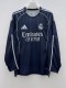 25-26 RMA Away Long Sleeve Fans Soccer Jersey