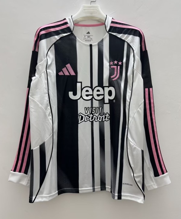 25-26 JUV Home Long sleeves Fans Soccer Jersey（长袖）