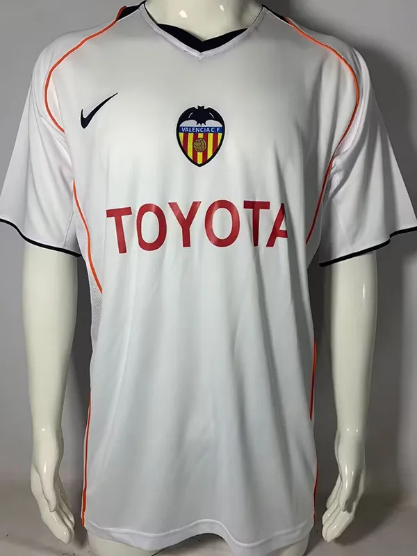 2004-2005 Valencia Home Retro Soccer Jersey