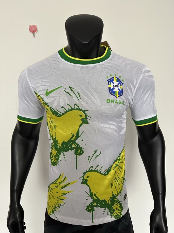 25-26 Brazil White Special Edition Player Version Soccer Jersey
