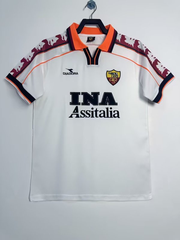 1998-1999 Roma Away Retro Soccer Jersey