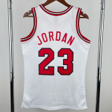 1984-85 BULLS JORDAN #23 White Retro Top Quality Hot Pressing NBA Jersey