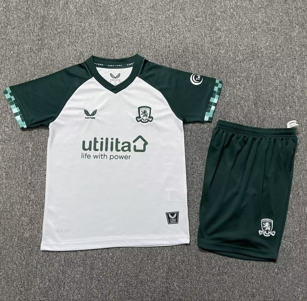 25-26 Middlesbrough Third Kids Soccer Jersey