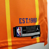 25-26 Hornets BALL #1 Orange City Edition Top Quality Hot Pressing NBA Jersey(V领)