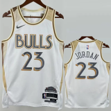 24-25 BULLS JORDAN #23 White City Edition Top Quality Hot Pressing NBA Jersey