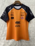 2025  F1 McLaren New Pattern Short Sleeve Racing Suit（圆领，胸前橙，背后4号）