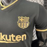 20-21 BAR Away Black Player Version Soccer Jersey