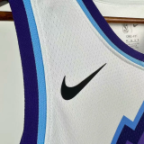 25-26 JAZZ MARKKANEN #23 White Top Quality Hot Pressing NBA Jersey
