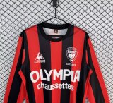 1977-1978 Nice Home Long Sleeve Retro Soccer Jersey