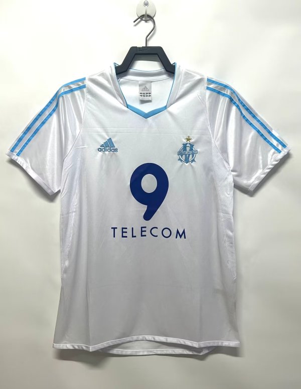2003-2004 Marseille Home Retro Soccer Jersey