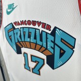 24-25 GRIZZLIES KAWAMURA #17 White Top Quality Hot Pressing NBA Jersey