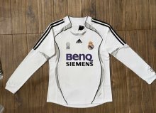 2006-2007 RMA Home Long Sleeve Retro Soccer Jersey