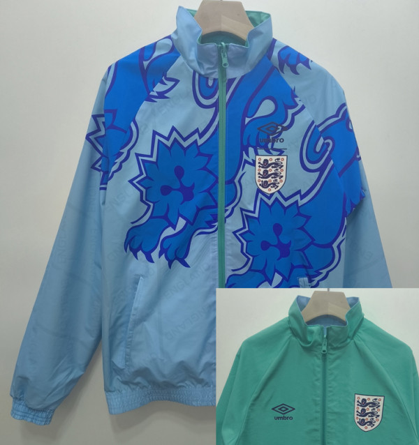 1992 England Double Sided Windbreaker