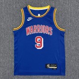 Warriors IGUODALA #9 Blue 75th Anniversary Retro NBA Jersey