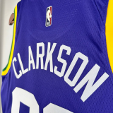 23-24 JAZZ CLARKSON #00 purple Top Quality Top Quality Hot Pressing NBA Jersey (Retro Logo)