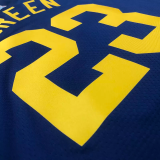22-23 WARRIORS GREEN #23 Royal blue Top Quality Hot Pressing NBA Jersey (Trapeze Edition)