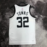 22-23 TIMBERWOLVES TOWNS #32 White City Edition Top Quality Hot Pressing NBA Jersey