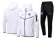 22-23 PSG White Hoodie Jacket Tracksuit#F404