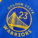 22-23 WARRIORS GREEN #23 Blue Top Quality Hot Pressing NBA Jersey (V领)