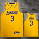 22-23 LAKERS DAVIS #3 Yellow Top Quality Hot Pressing NBA Jersey(圆领)