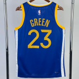 22-23 WARRIORS GREEN #23 Blue Top Quality Hot Pressing NBA Jersey (V领)