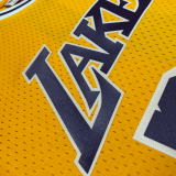 1997 LAKERS O’NEAL #34 Yellow Retro Top Quality Hot Pressing NBA Jersey