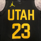 22-23 JAZZ MARKKANEN #23 Black Top Quality Hot Pressing NBA Jersey (Trapeze Edition)