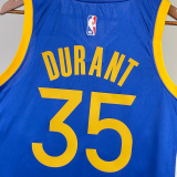 22-23 WARRIORS DURANT #35 Blue Top Quality Hot Pressing NBA Jersey