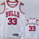 22-23 BULLS PIPPEN #33 White Top Quality Hot Pressing NBA Jersey