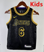 2024 LAKERS JAMES #6Top Quality Hot Pressing Kids NBA Jersey