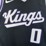 23-24 Kings MONK #0 Black Top Quality Hot Pressing NBA Jersey