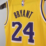 2023 LAKERS BRYANT #24 Yellow Top Quality Hot Pressing Kids NBA Jersey