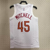 22-23 Cleveland Cavaliers MITCHELL #45 White Top Quality Hot Pressing NBA Jersey
