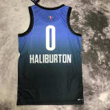 2023 ALL STAR HALIBURTON #0 Blue Top Quality Hot Pressing NBA Jersey