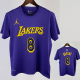 2023 LAKERS BRYANT #8 Purple Quick drying T-shirt (Trapeze Edition) 飞人版
