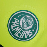 2010-2011 Palmeiras Fluorescent Green Retro Soccer Jersey
