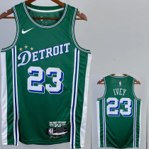 22-23 Pistons IVEY #23 Green City Edition Top Quality Hot Pressing NBA Jersey
